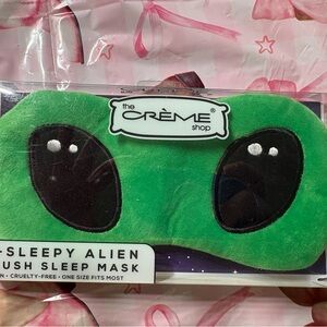 The Crème Shop Green Sleepy Alien Plush Sleep Mask
